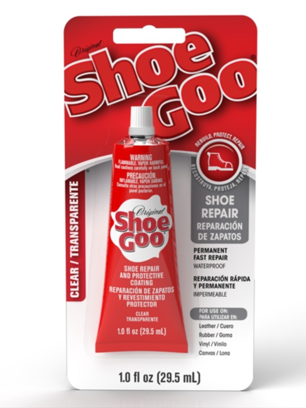 Eclectic Shoe Goo Repair Adhesive 3.7 fl oz Clear New